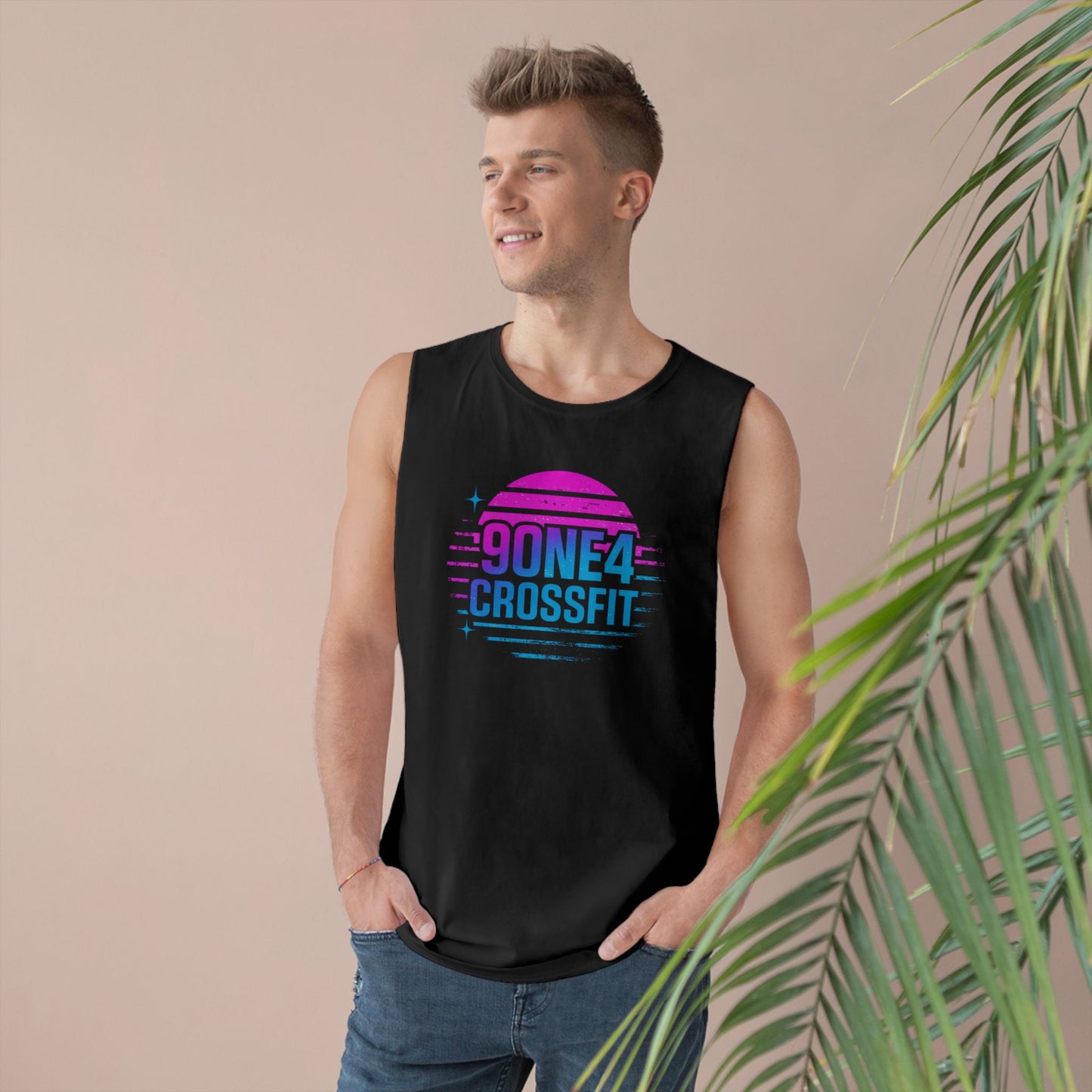 Stripe Sunset Workout Tank (M)