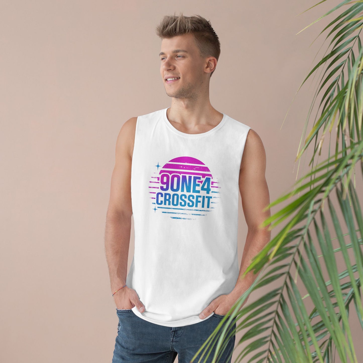 Stripe Sunset Workout Tank (M)