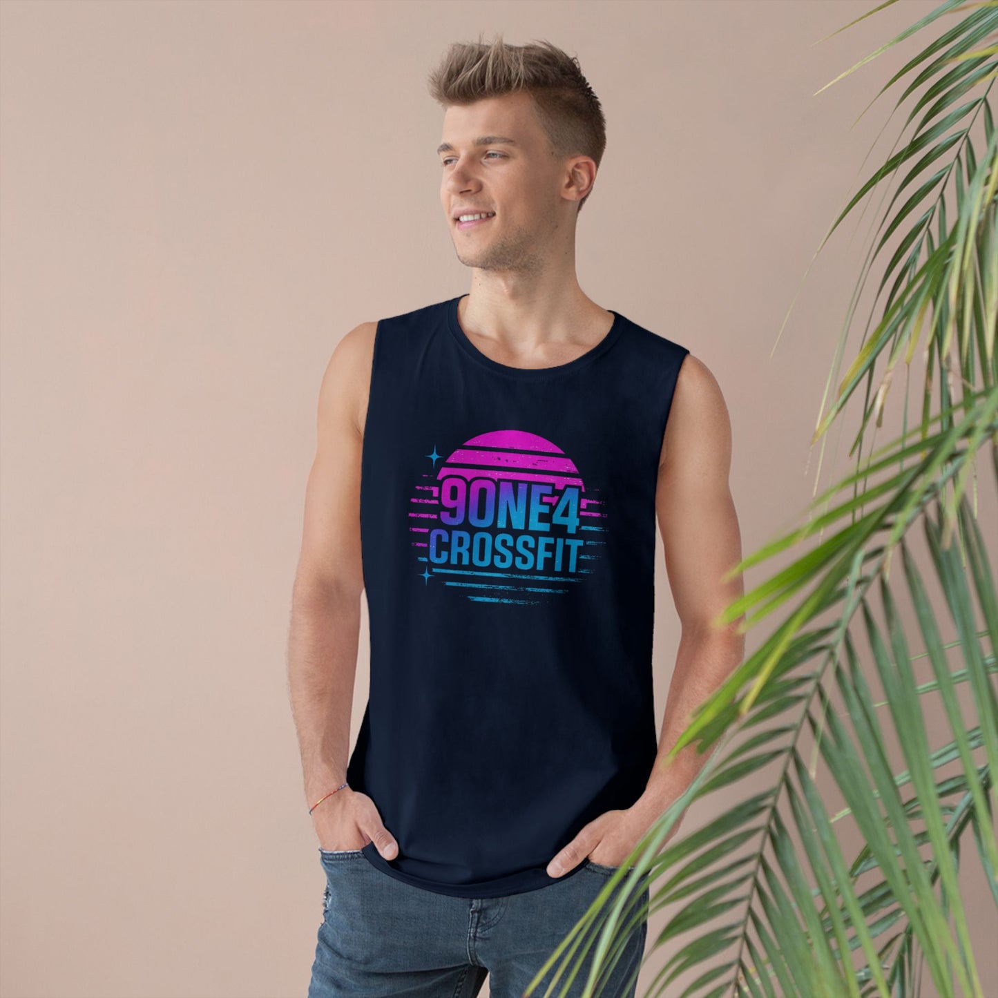 Stripe Sunset Workout Tank (M)