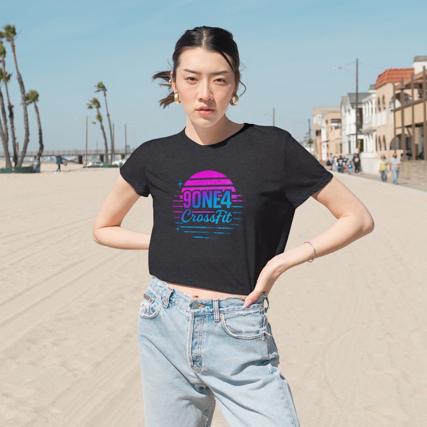Stripe Sunset Crop Top